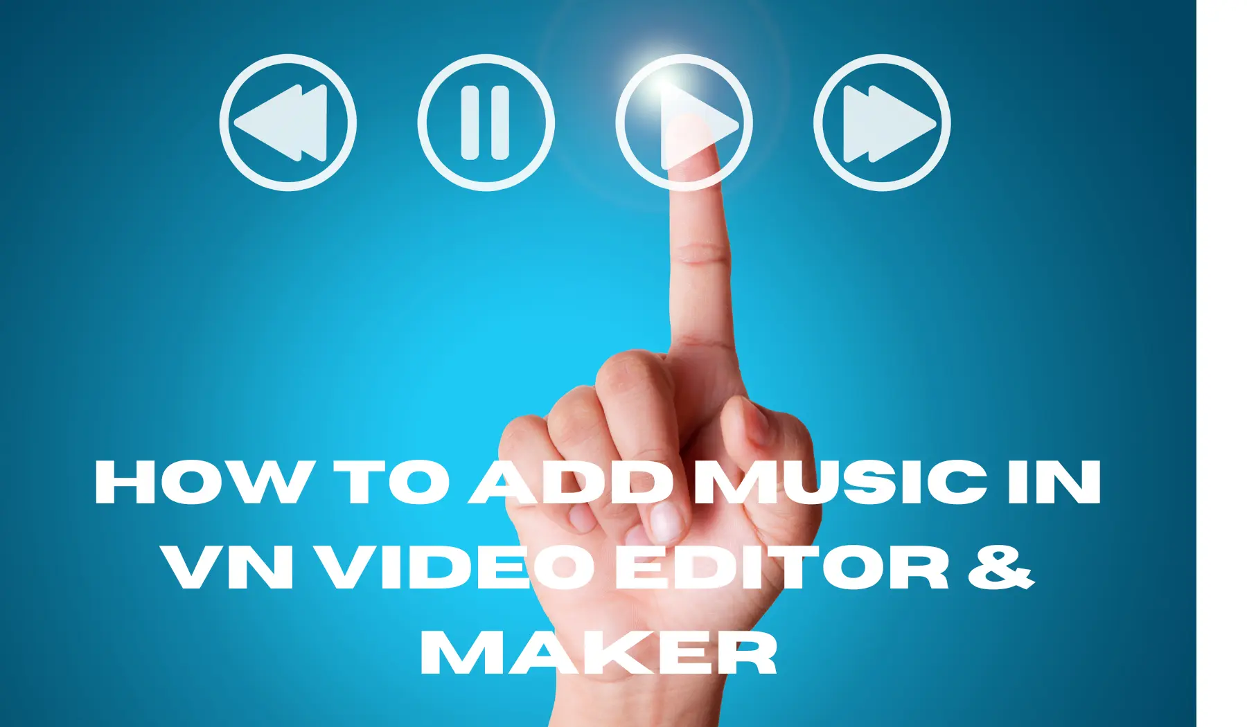 VN Video Editor screen showing music addition process.